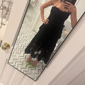 Alexis Black Layered Dress